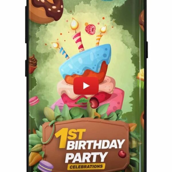 Jungle theme birthday invitation video_Part-1