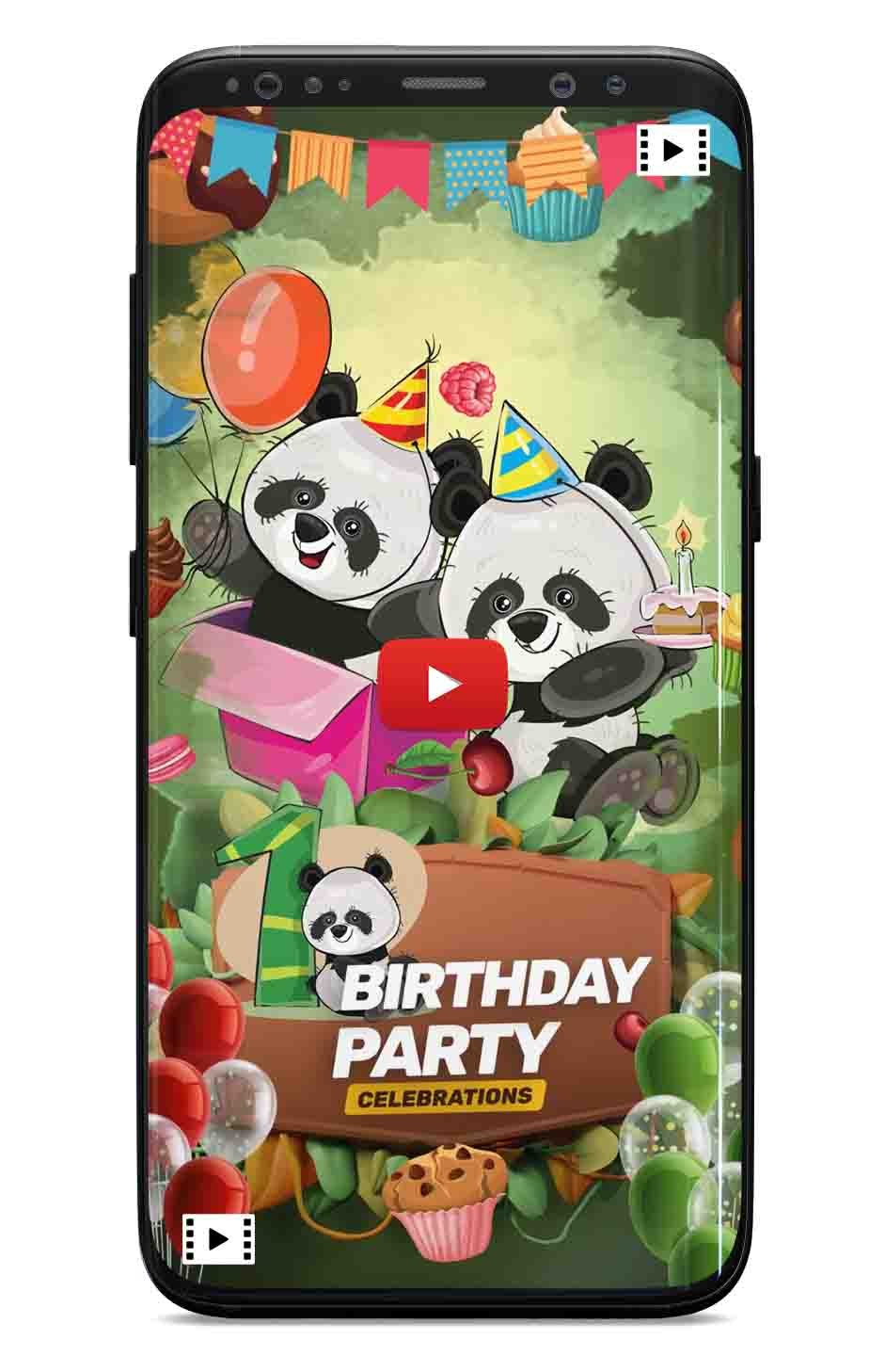 Panda birthday invitation video_Part-1