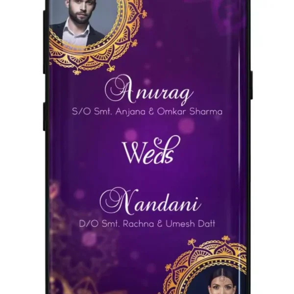 Periwinkle wedding invitation video (Hindu)